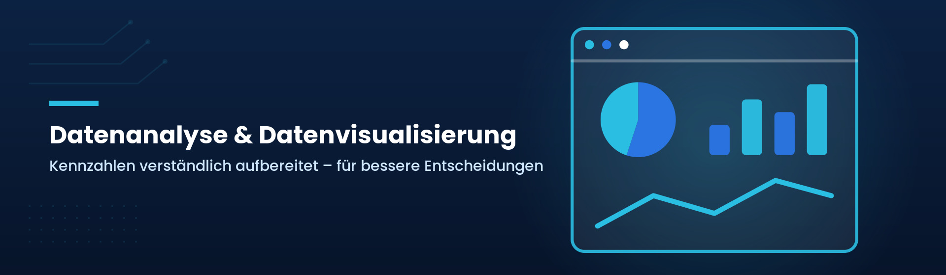 Grafik: Datenanalyse und Datenvisualisierung – Dashboard mit Diagrammen